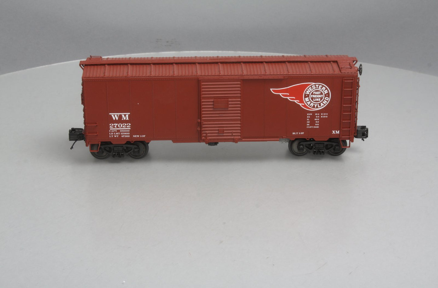 MTH 20-93502 O Western Pacific 40' AAR Boxcar #27022