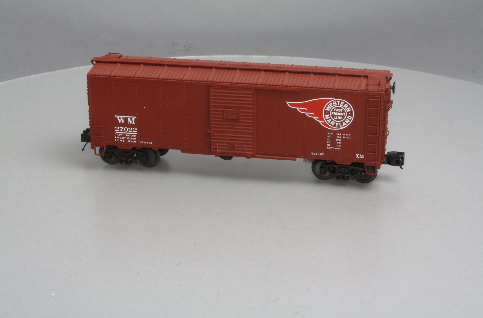 MTH 20-93502 O Western Pacific 40' AAR Boxcar #27022
