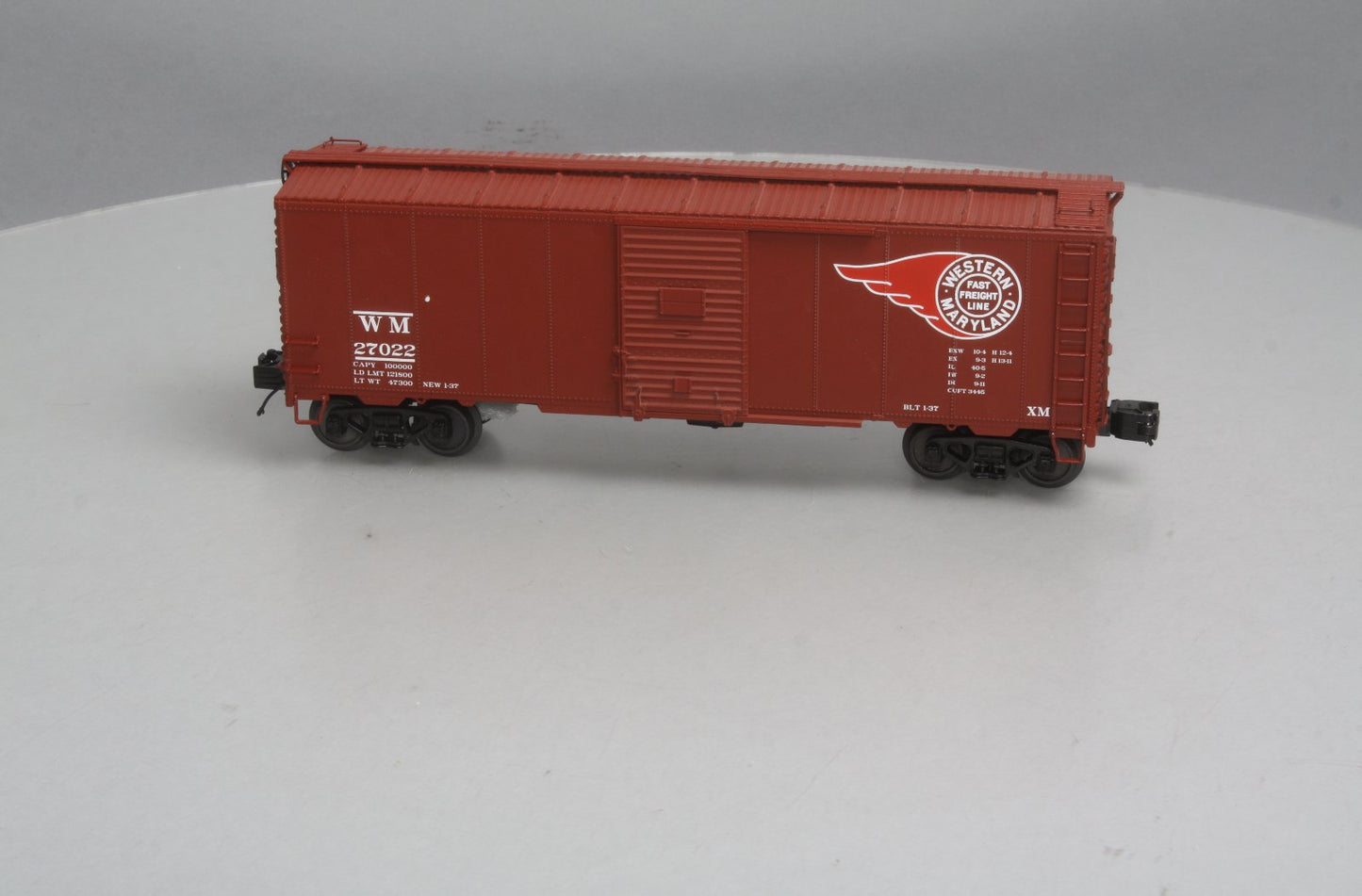 MTH 20-93502 O Western Pacific 40' AAR Boxcar #27022