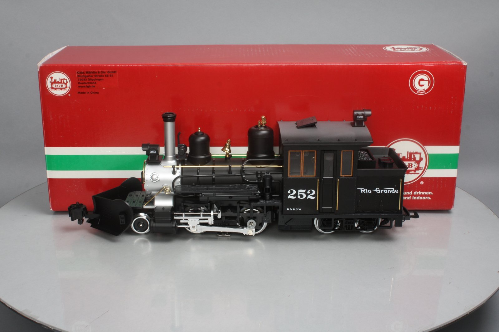 LGB 25253 Denver & Rio Grande Western Forney Steam Locomotive #252