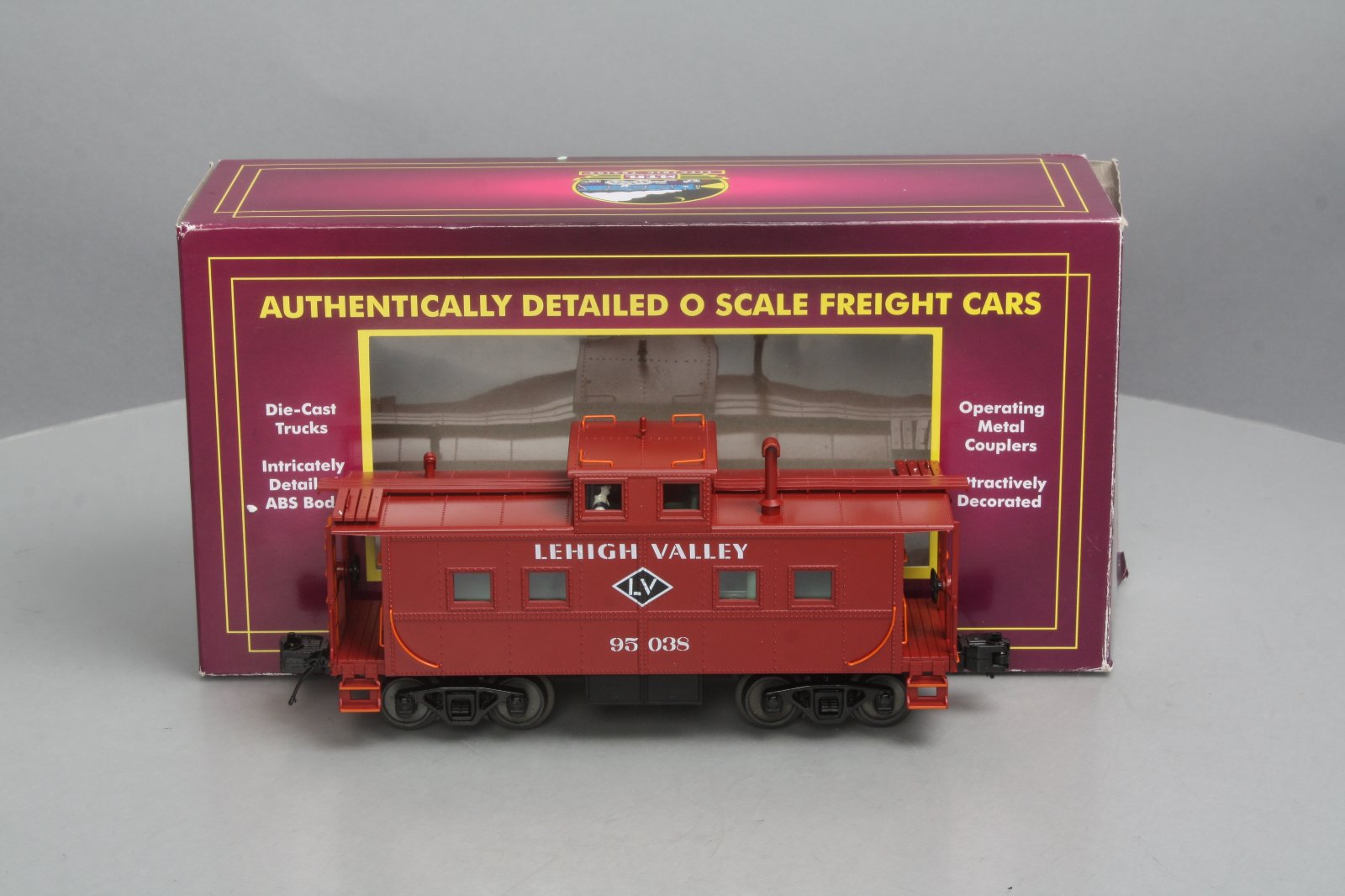 MTH 20-91427 Lehigh Valley Center Cupola Steel Caboose