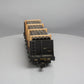 Aristo-Craft 46409 G Scale Chessie System Flat Car w/Pipe Load - Plastic Wheels