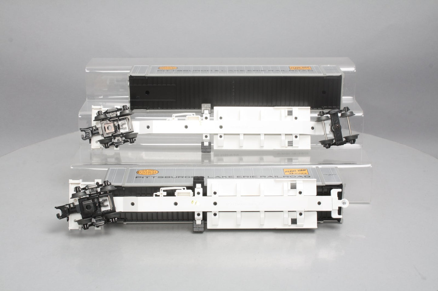 MTH 20-95091 O Pittsburgh & Lake Erie Spine Car Set w/2 48' Container (Set of 2)