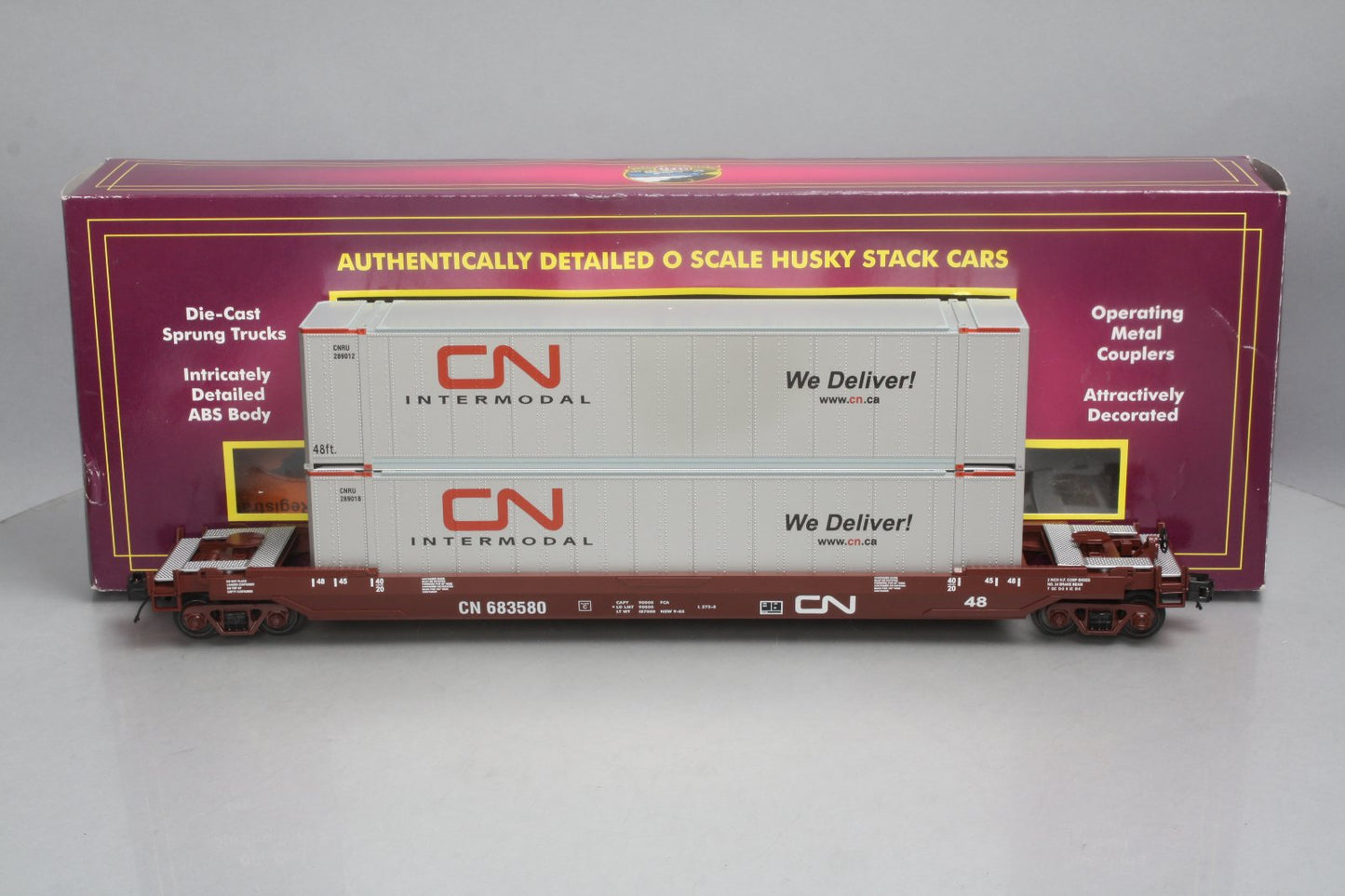 MTH 20-95098 Canadian National Husky Stack Car #683580