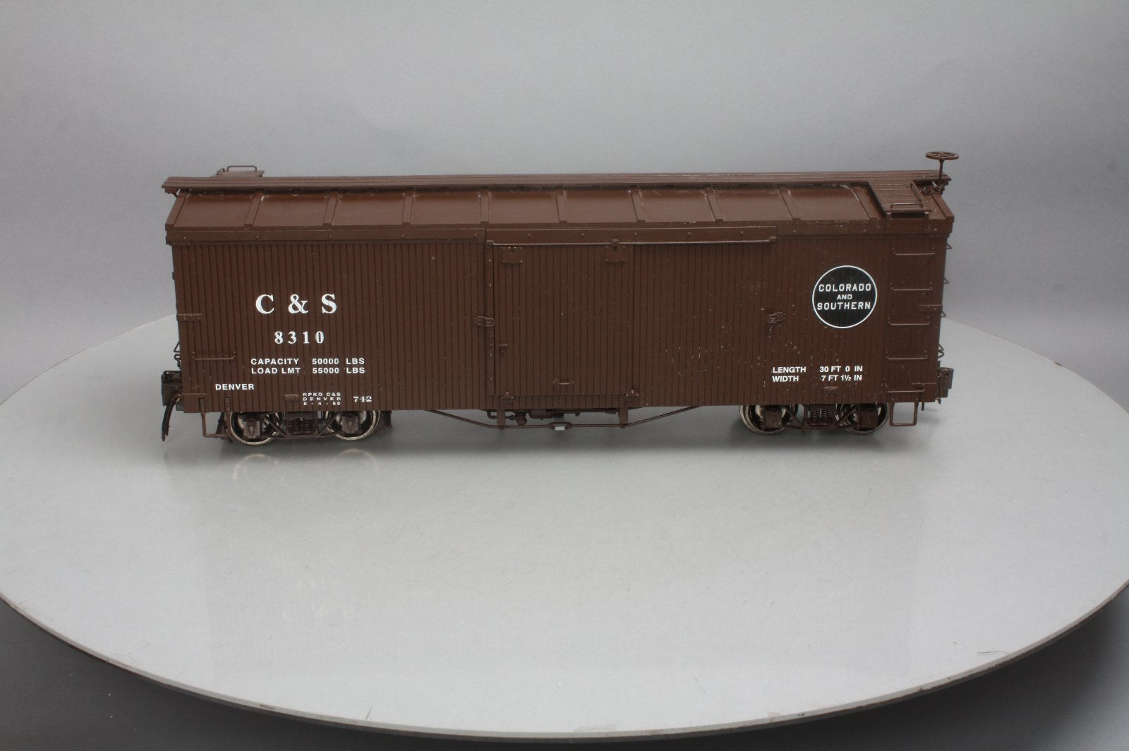 Bachmann 88695 Double-Sheathed Wood Boxcar w Murphy Roof (Metal Wheels)