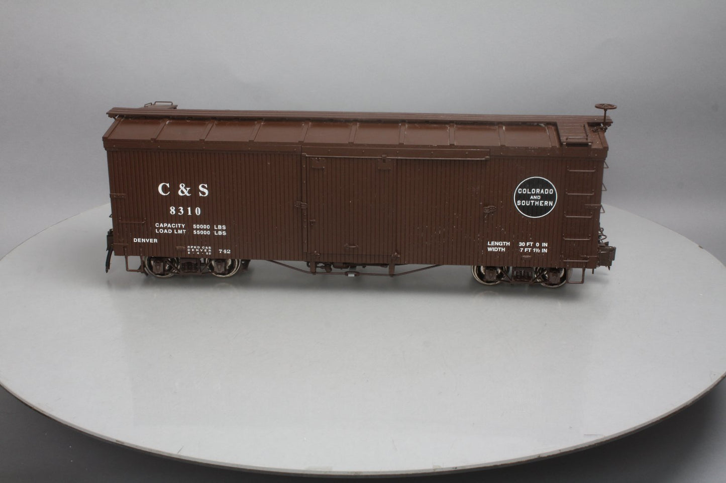 Bachmann 88695 Double-Sheathed Wood Boxcar w Murphy Roof (Metal Wheels)