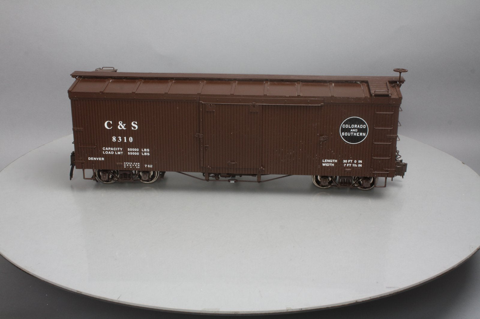 Bachmann 88695 Double-Sheathed Wood Boxcar w Murphy Roof (Metal Wheels)