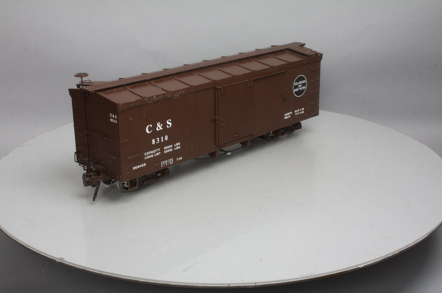 Bachmann 88695 Double-Sheathed Wood Boxcar w Murphy Roof (Metal Wheels)