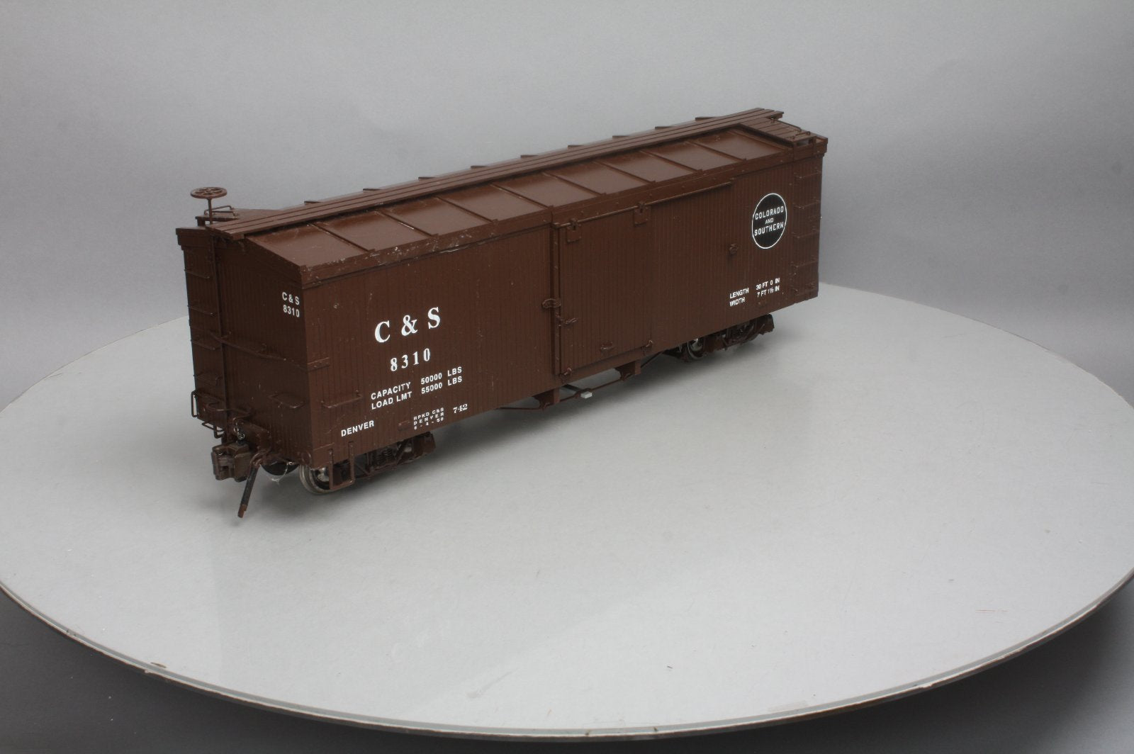 Bachmann 88695 Double-Sheathed Wood Boxcar w Murphy Roof (Metal Wheels)