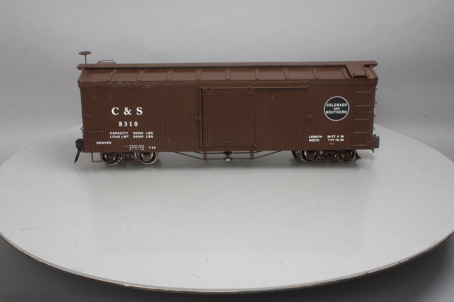 Bachmann 88695 Double-Sheathed Wood Boxcar w Murphy Roof (Metal Wheels)
