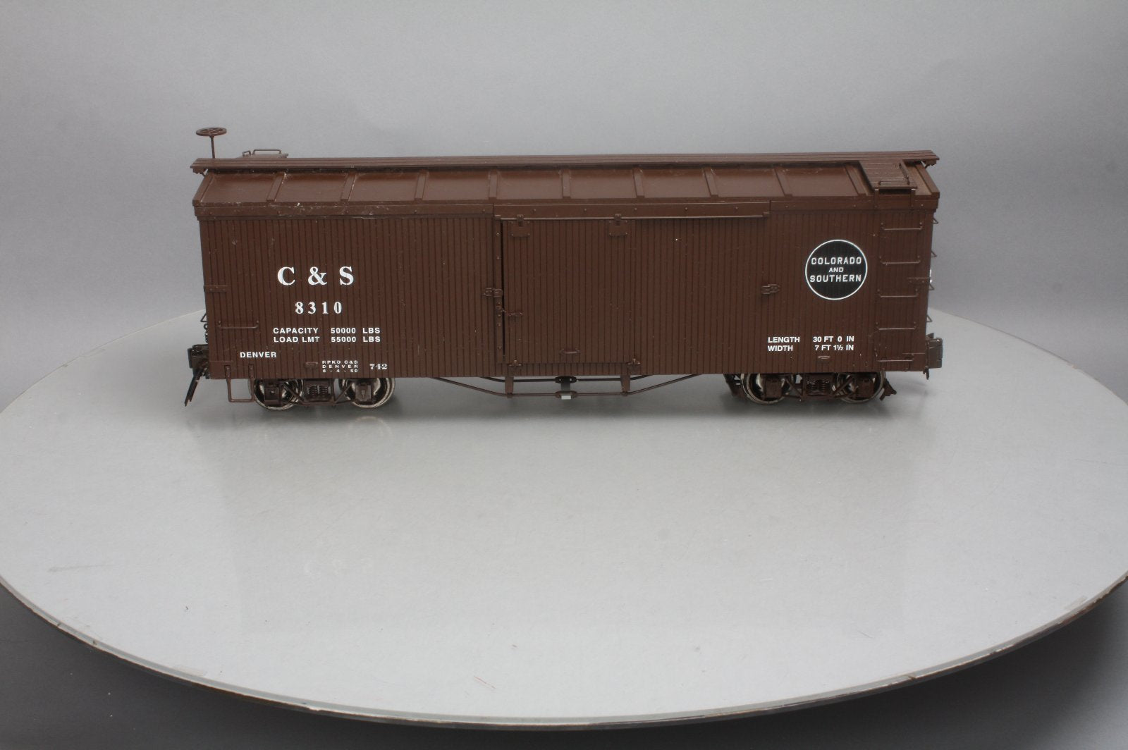 Bachmann 88695 Double-Sheathed Wood Boxcar w Murphy Roof (Metal Wheels)