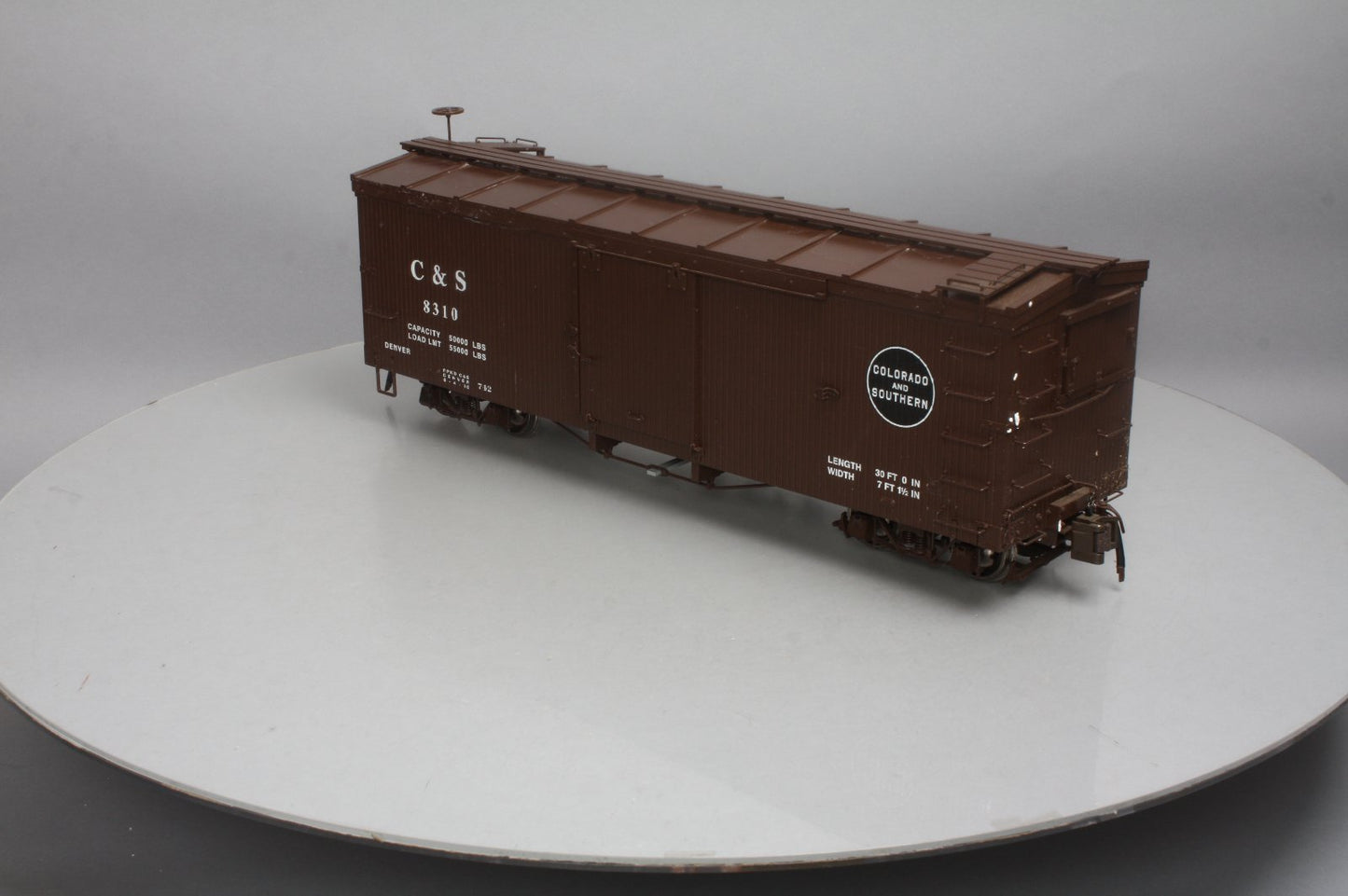Bachmann 88695 Double-Sheathed Wood Boxcar w Murphy Roof (Metal Wheels)