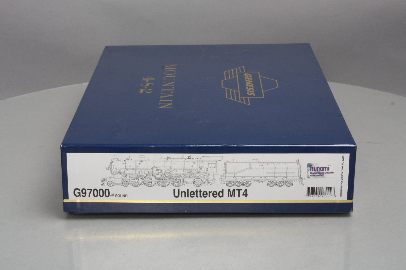 Athearn G97000 Unlettered 4-8-2 MT-4 w/DCC & Sound