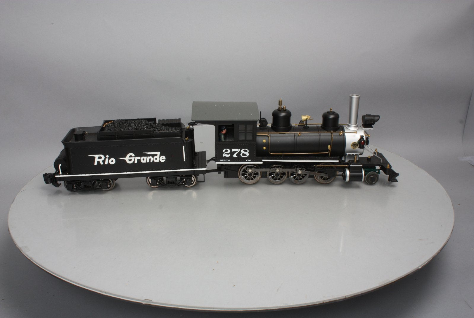 Aristo-Craft 80114 G Denver & Rio Grande C-16 2-8-0 Steam Locomotive & Tender