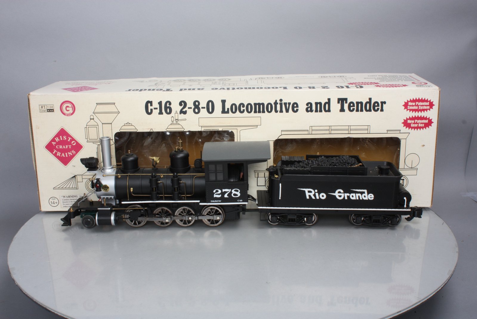 Aristo-Craft 80114 G Denver & Rio Grande C-16 2-8-0 Steam