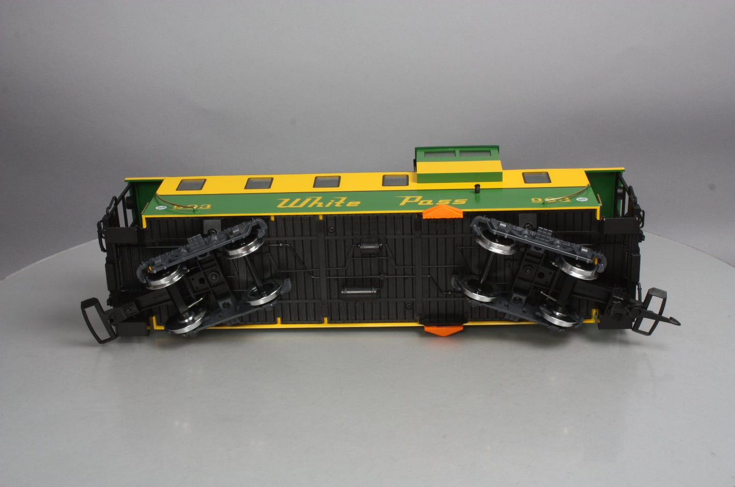 LGB 42792 G Scale White Pass Steel Caboose (Metal Wheels)