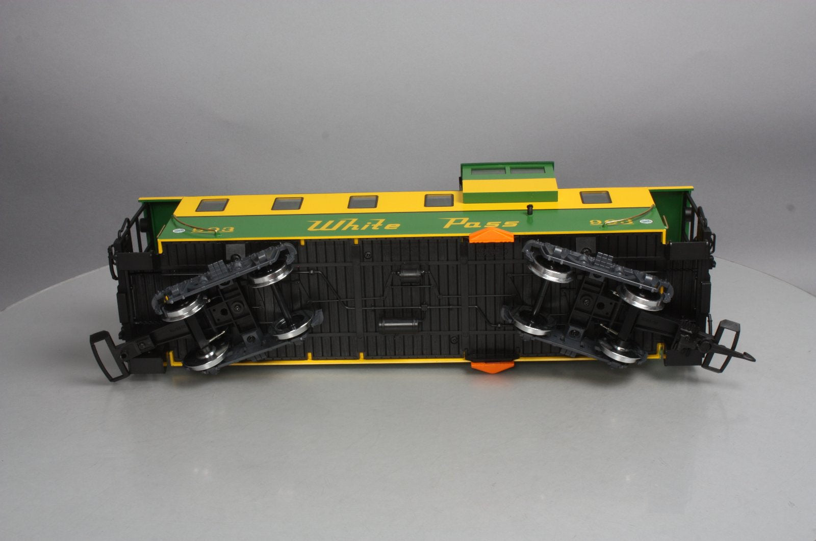 LGB 42792 G Scale White Pass Steel Caboose (Metal Wheels)