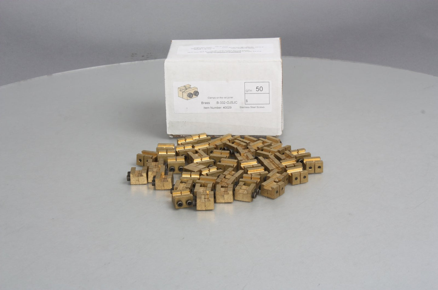 Split Jaw 40029 Brass 332-OJSJC Over Rail Clamp (Pack of 50)