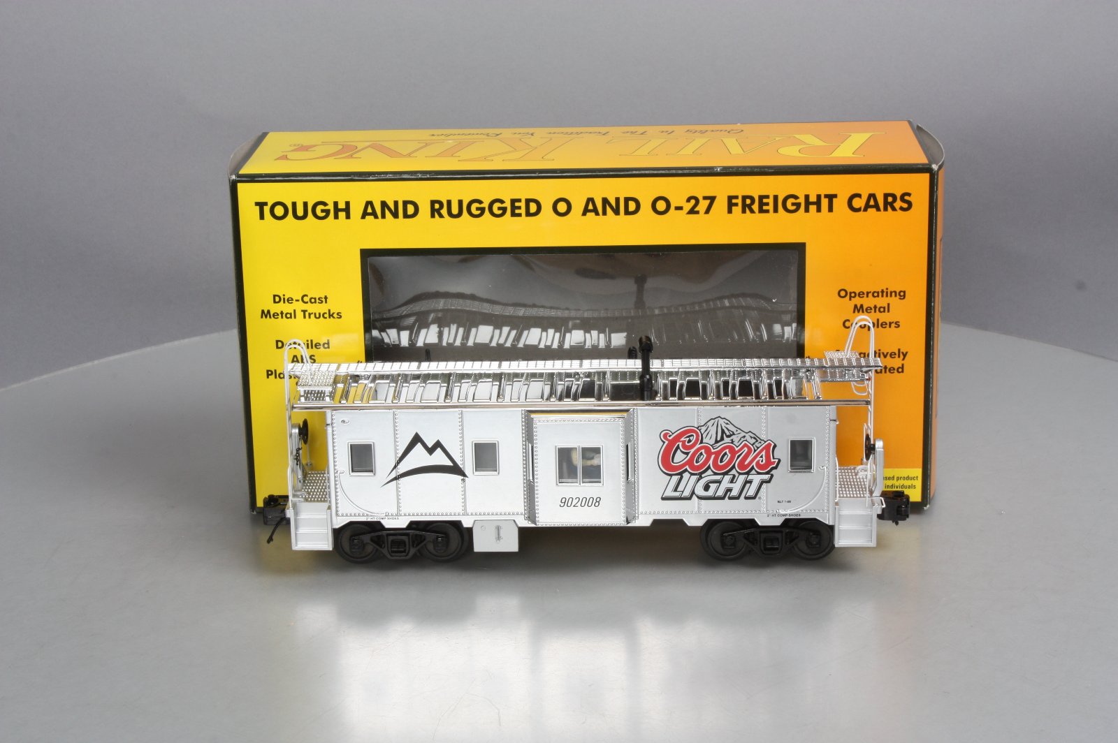 MTH 30-77157 O Gauge Coors Light Bay Window Caboose #902008