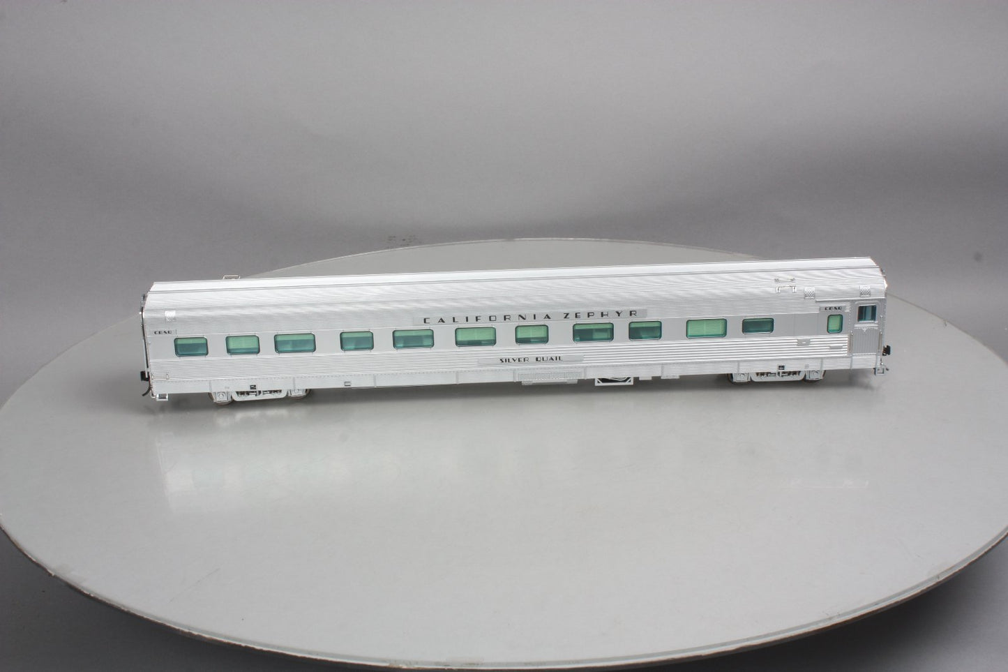 Atlas 3002196-1 O CB&Q Cali Zephyr "Silver Quail" 6-5 Sleeper #451 (2 Rail)
