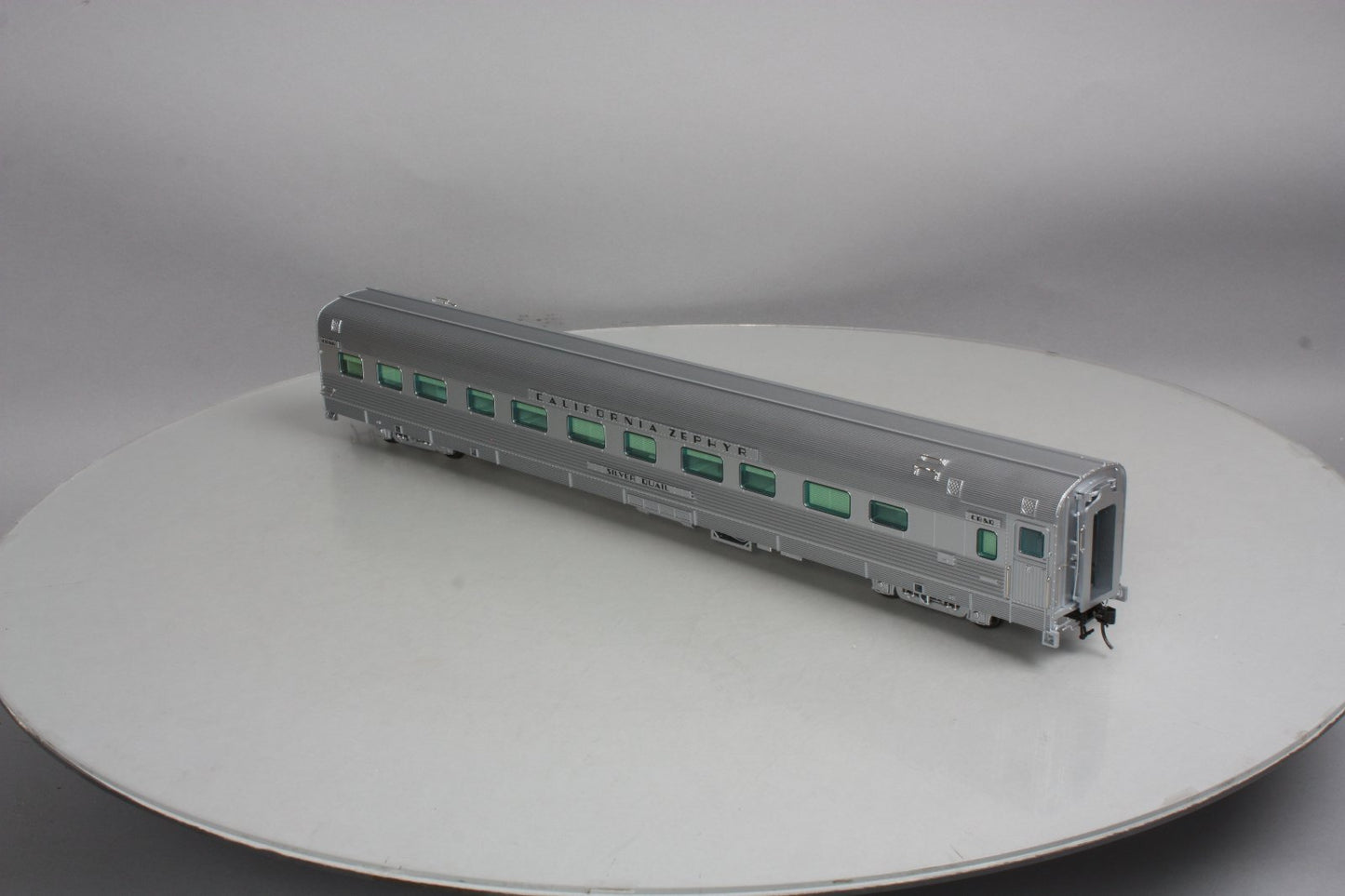 Atlas 3002196-1 O CB&Q Cali Zephyr "Silver Quail" 6-5 Sleeper #451 (2 Rail)