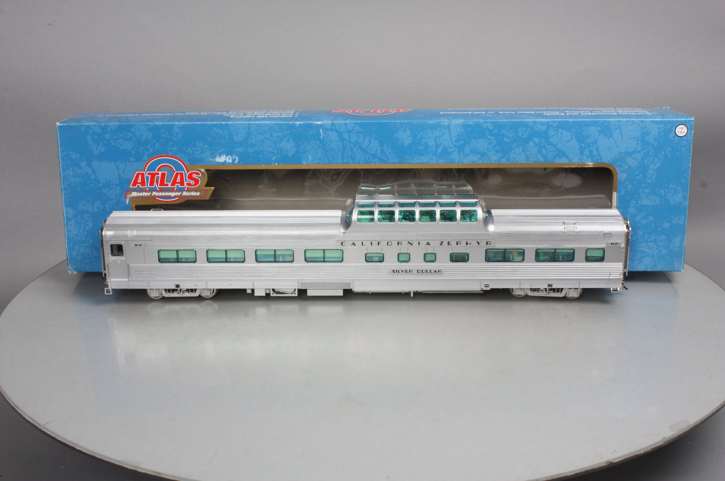 Atlas 3002153-1 O Western Pacific Zephyr "Silver Dollar" Dome Car (2-Rail)