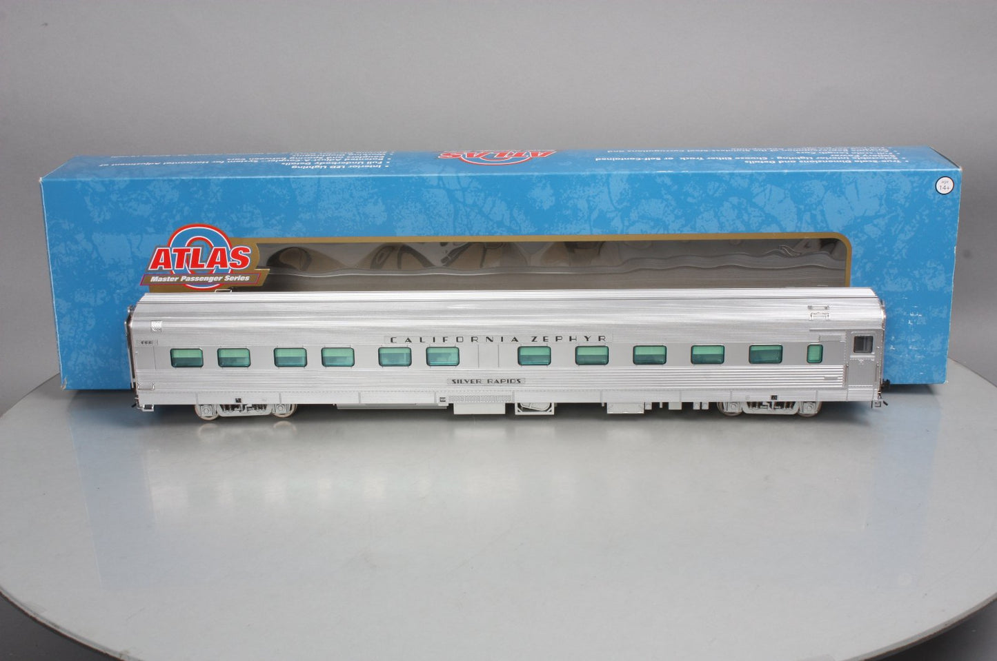 Atlas 3002179 O PRR California Zephyr "Silver Rapids" 10-6 Sleeper - 2 Rail