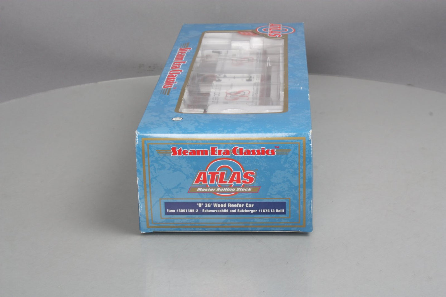 Atlas 3001405-2 Schwarzschild & Sulzberger 36' Wood Reefer Car - 3 Rail