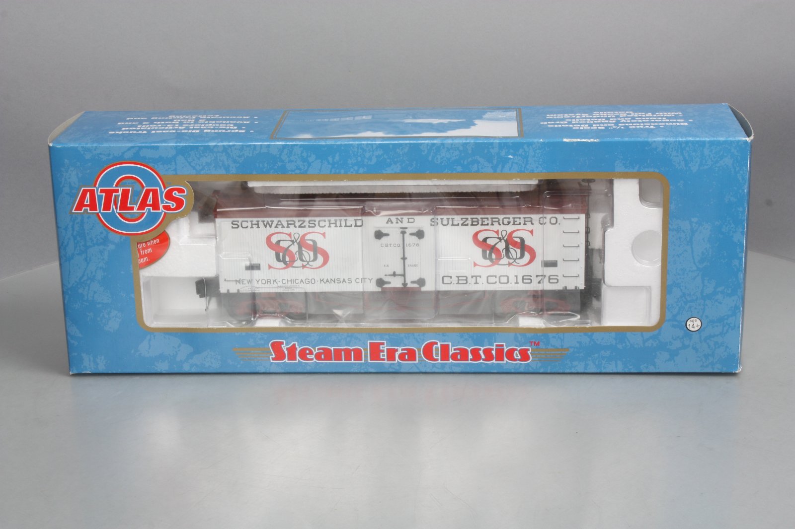 Atlas 3001405-2 Schwarzschild & Sulzberger 36' Wood Reefer Car - 3 Rail