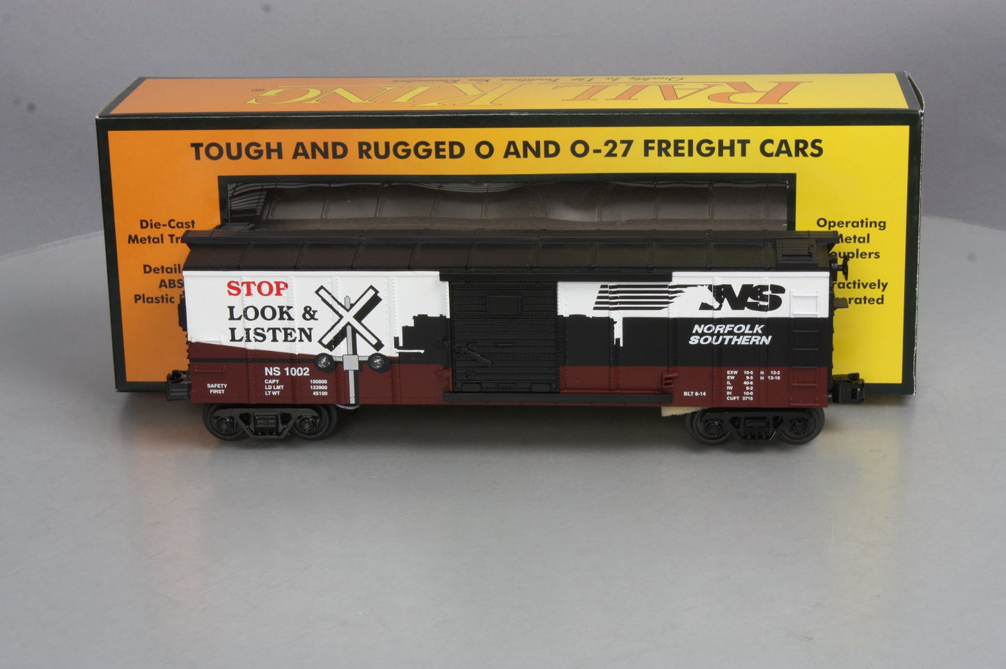 MTH 30-74777 O NS Boxcar w/Blinking LEDs