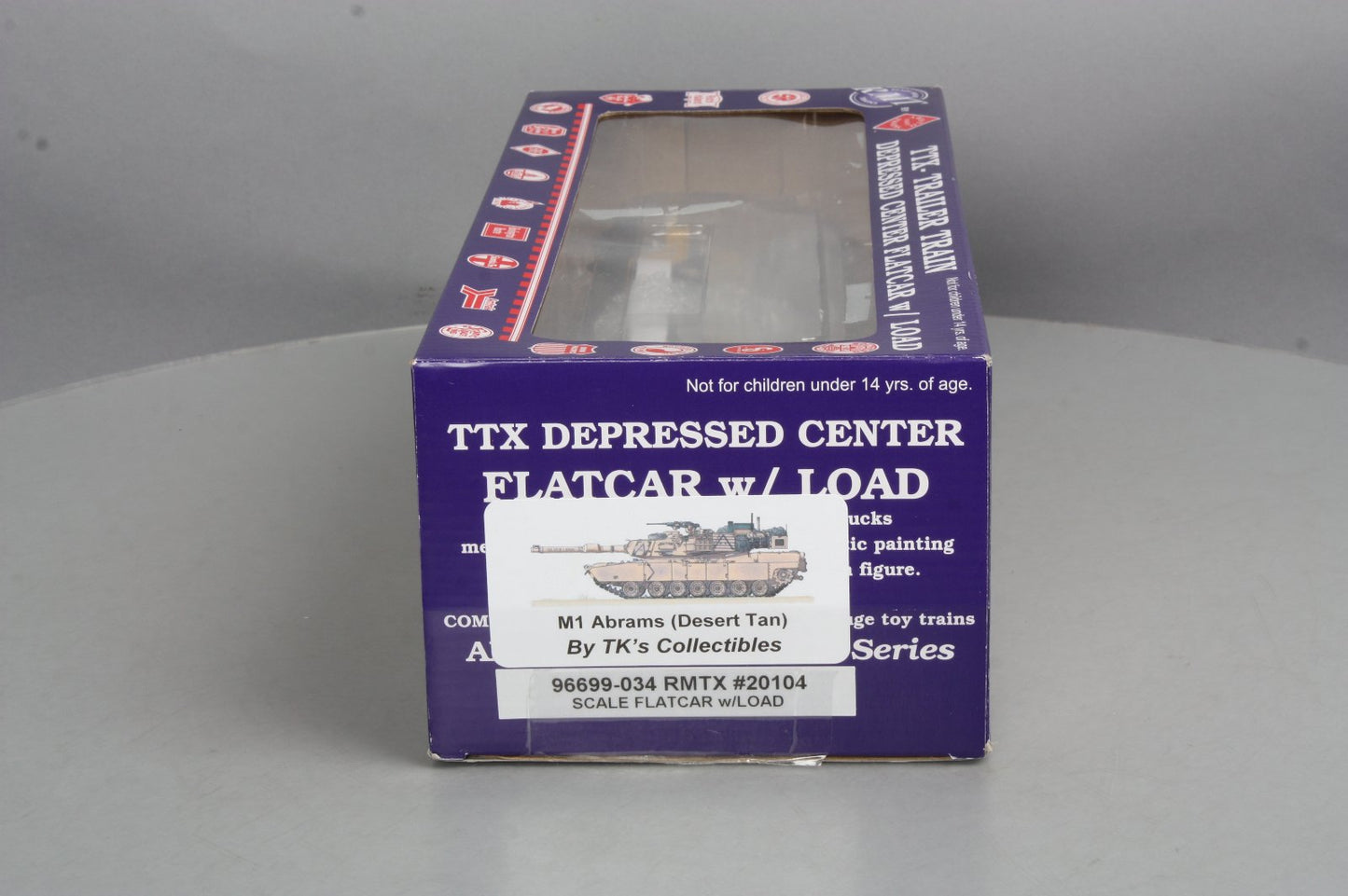 RMT 96699034 RMTX-20104 O Scale Flat Car w/Beep Shell Load (3-Rail)