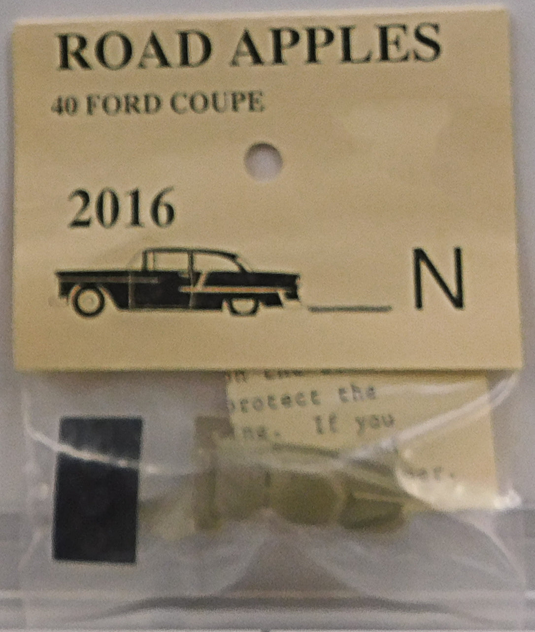 Road Apples 2016 N 40 Ford Coupe