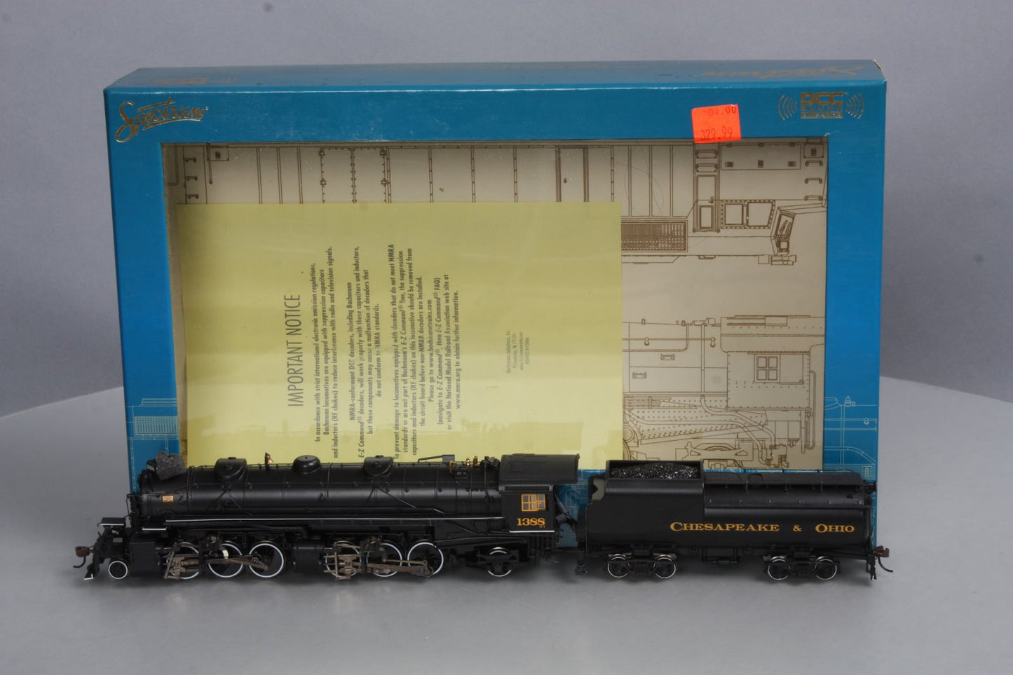 Bachmann 84813 Chesapeake & Ohio H-4 2-6-6-2 w./Sound #1388