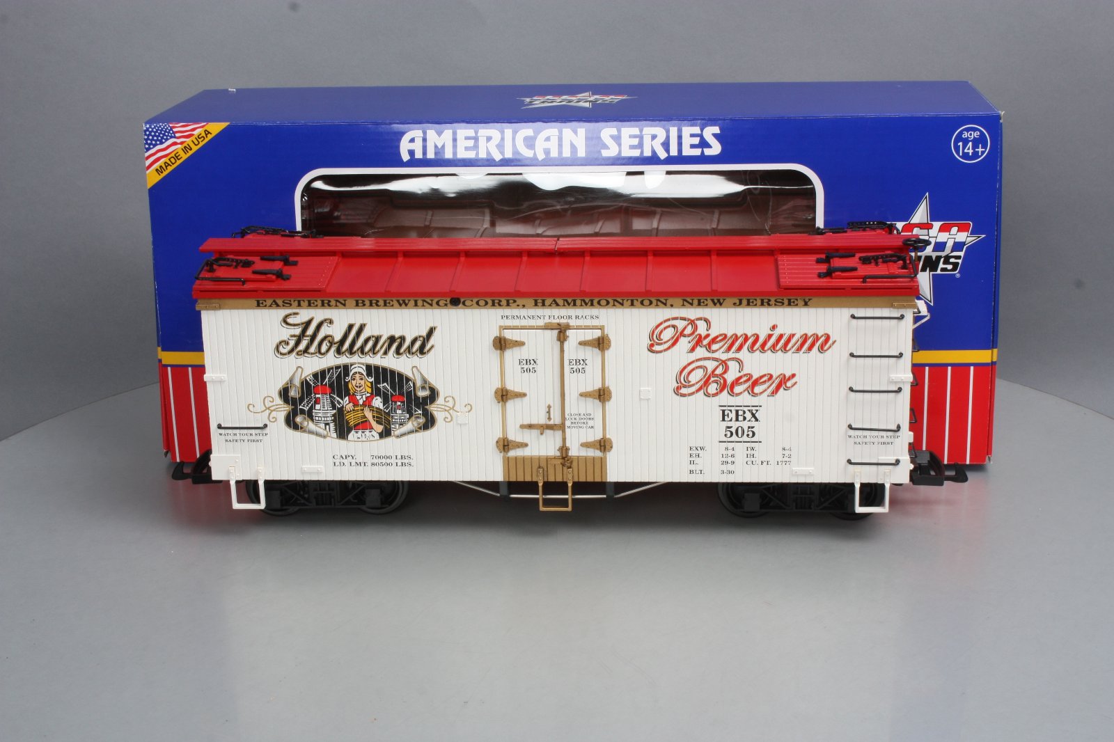 USA Trains R16414 G Scale Holland Beer Refrigerator Car