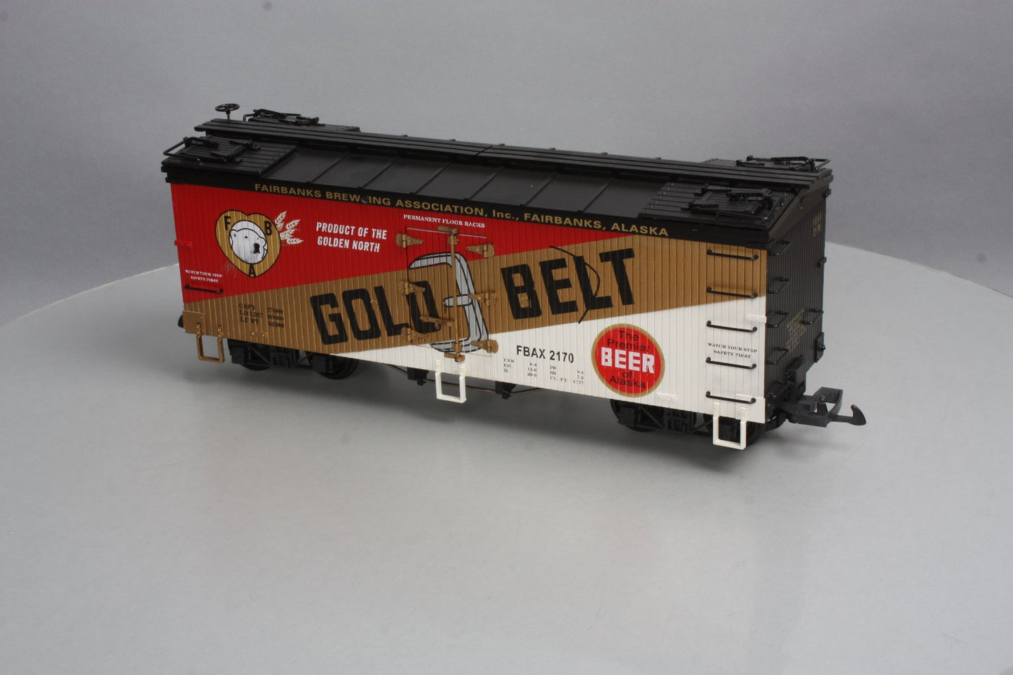 USA Trains 16427 G Scale Golden Belt Refrigerator Car