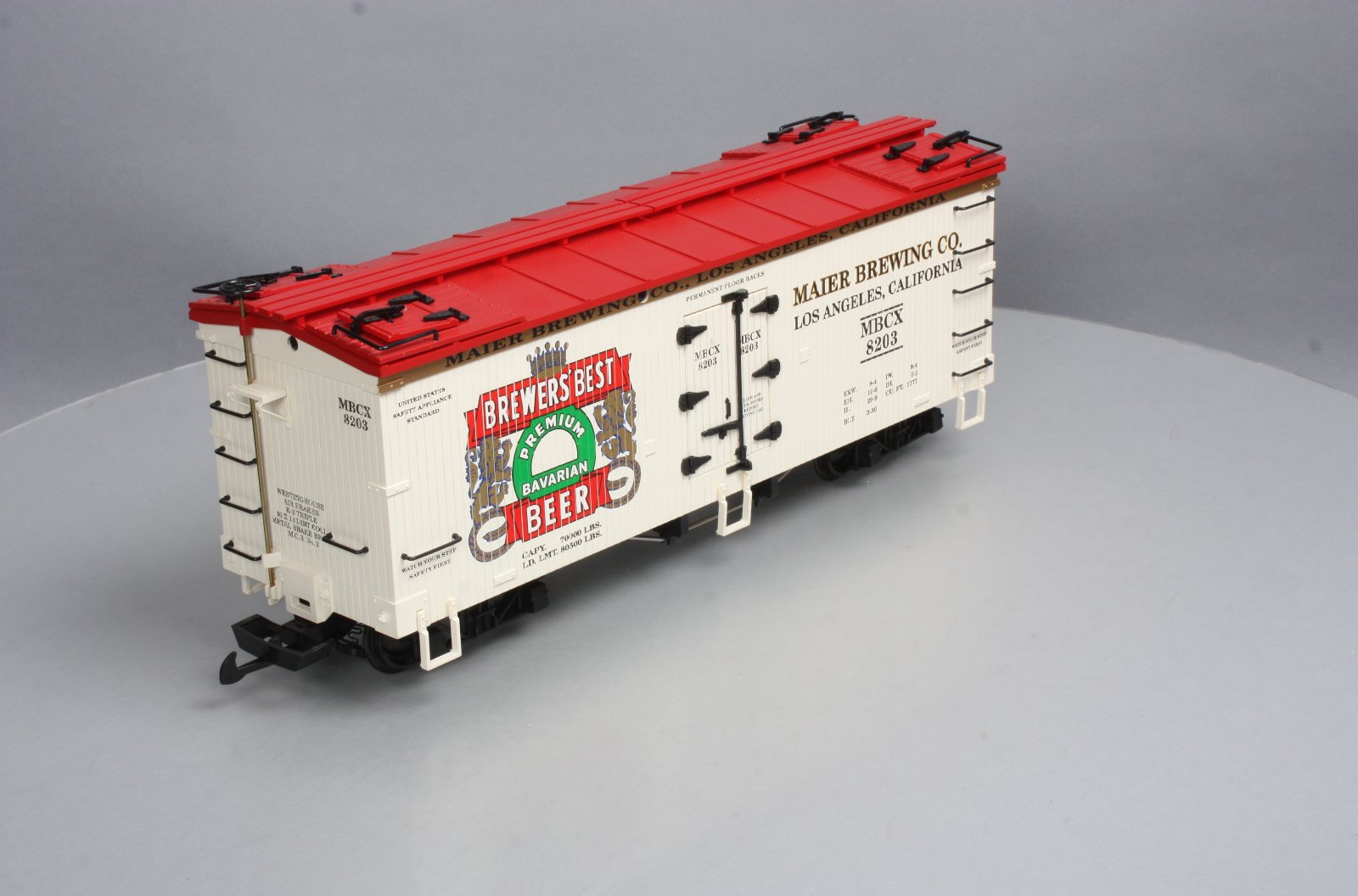 USA Trains 16366 G Scale Brewers' Best Beer Reefer #8203