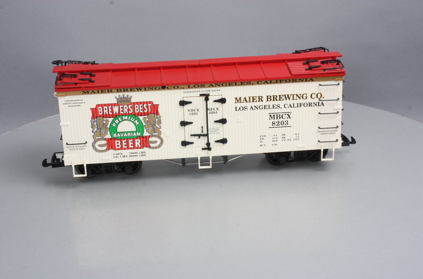 USA Trains 16366 G Scale Brewers' Best Beer Reefer #8203