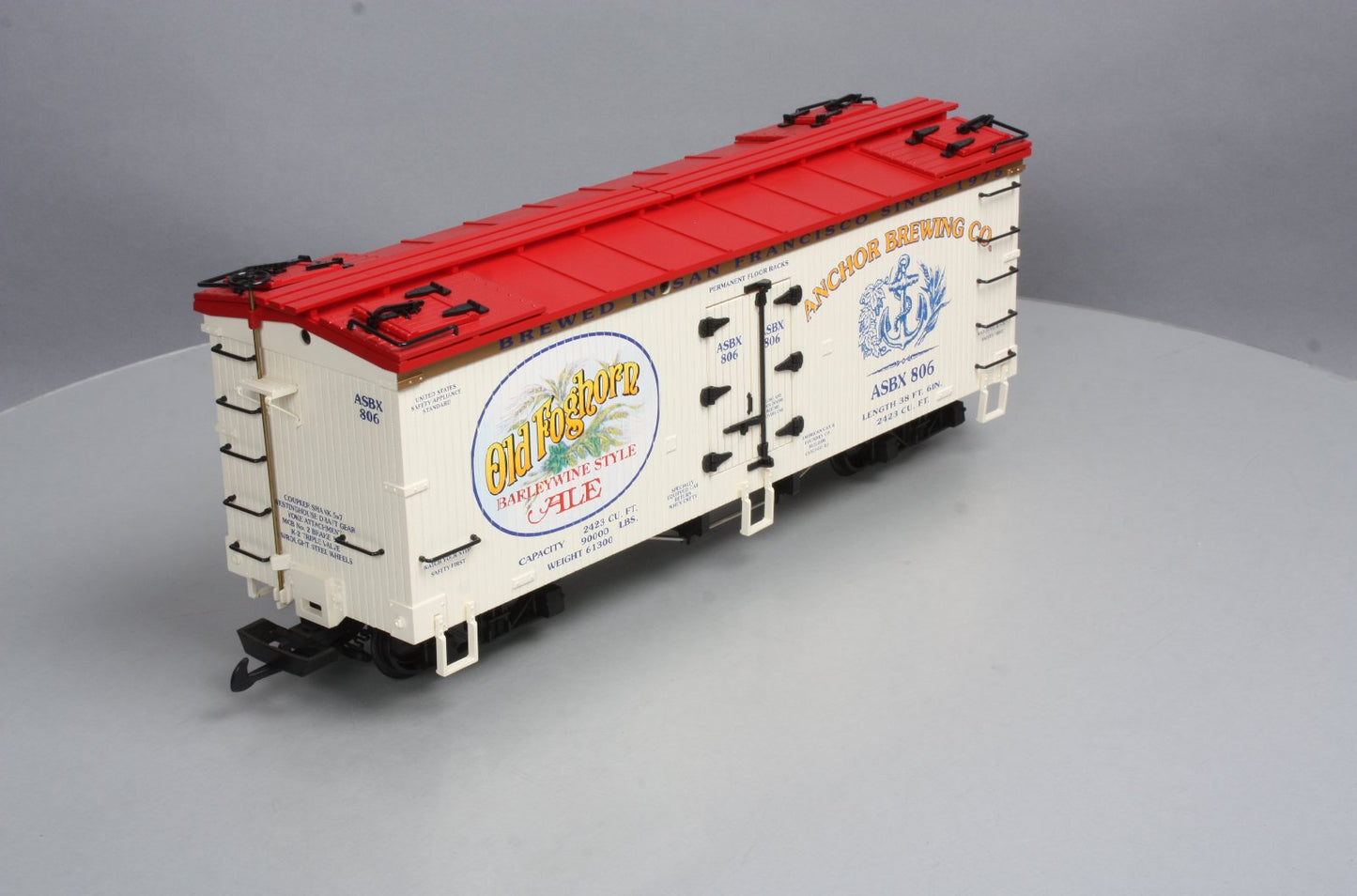 USA Trains 16367 G Scale Old Foghorn Ale Reefer #806