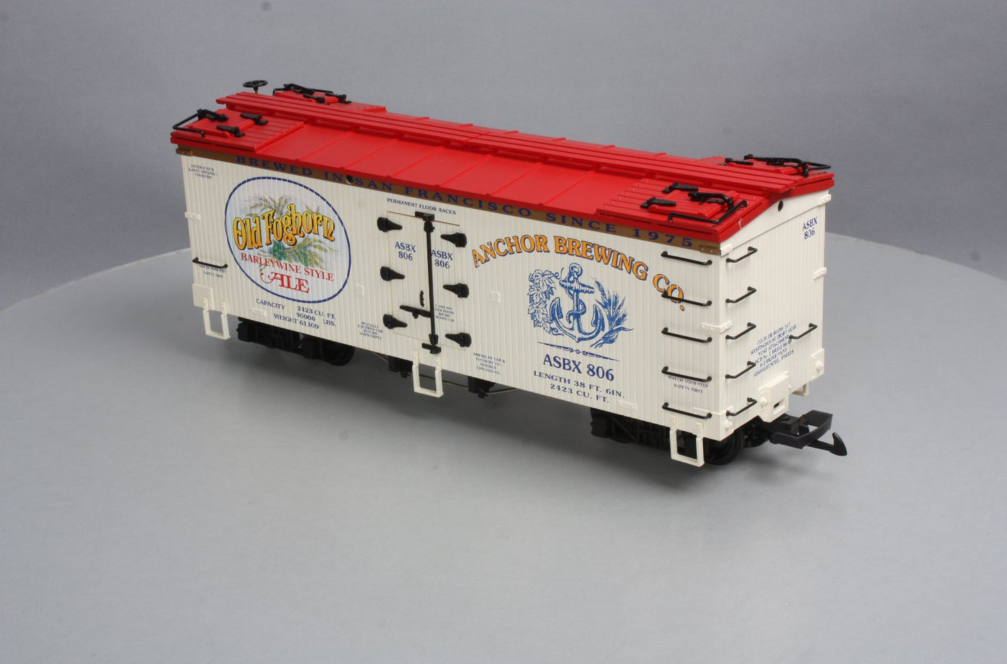 USA Trains 16367 G Scale Old Foghorn Ale Reefer #806