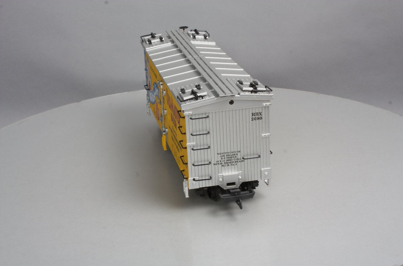 USA Trains 16444 G Scale Old Master Beer Reefer #2080
