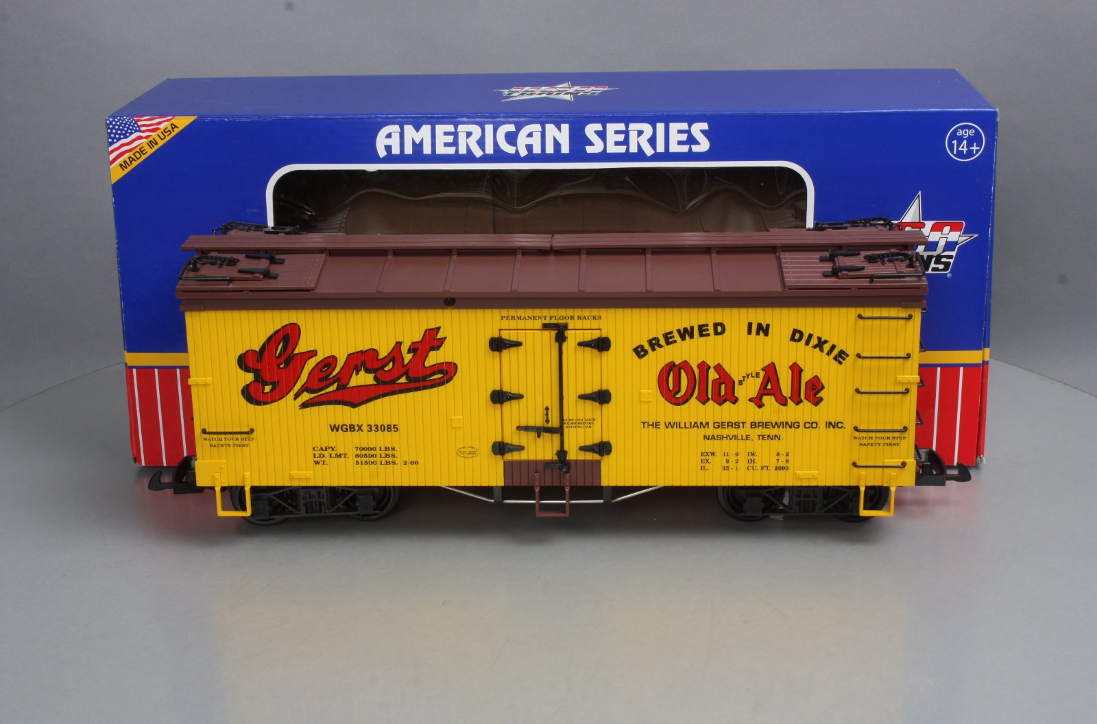 USA Trains 16405 G Scale Gerst Old Style Ale Refrigerator Car