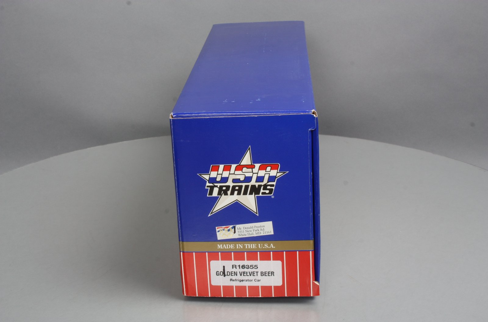 USA Trains 16355 G Scale Golden Velvet Beer Reefer #8202