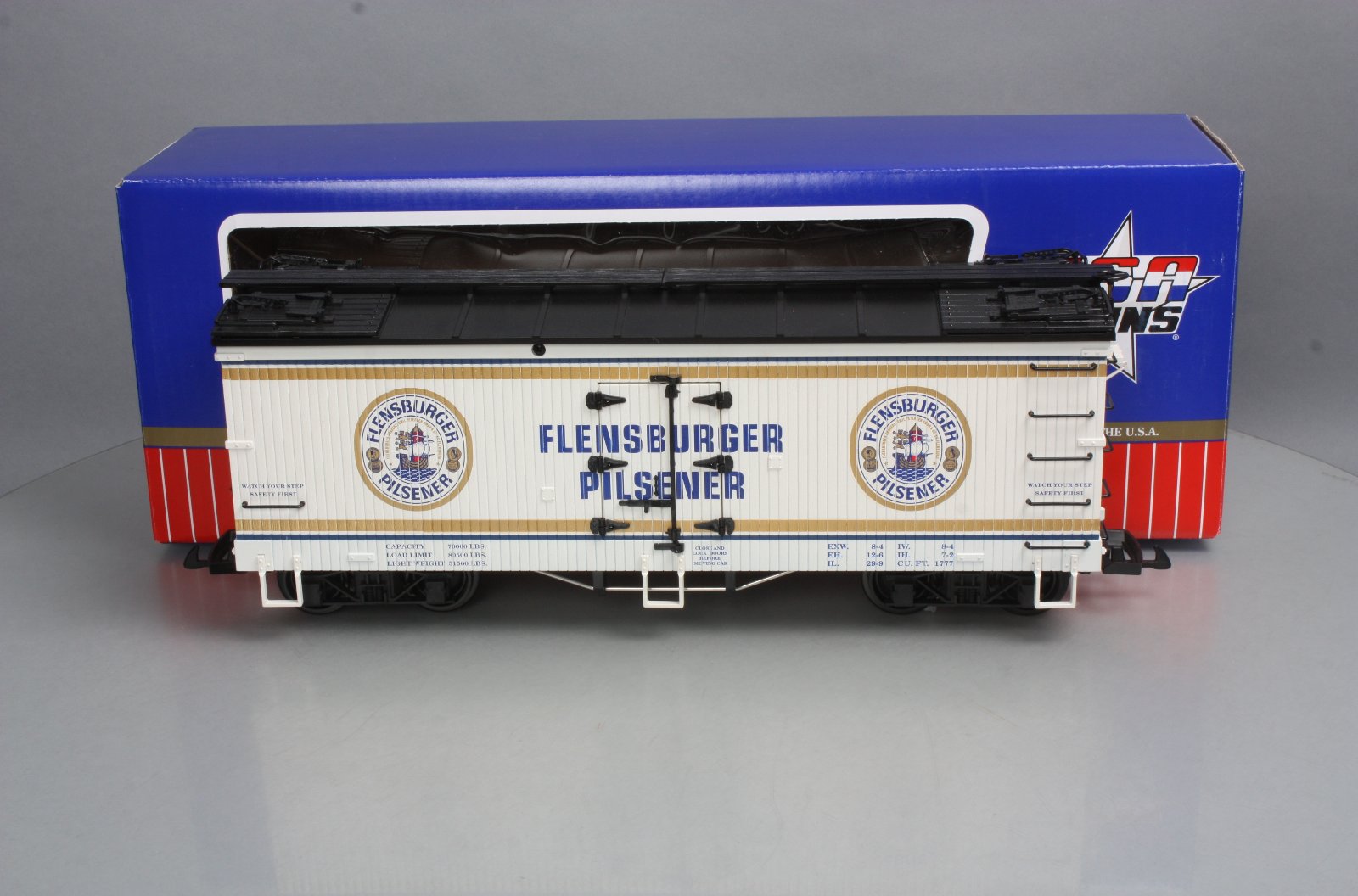 USA Trains 16371 G Scale Flensburger Pilsener Reefer