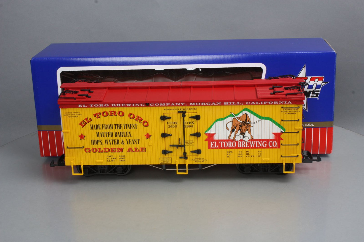 USA Trains 16397 El Toro Oro Ale Refrigerator Car