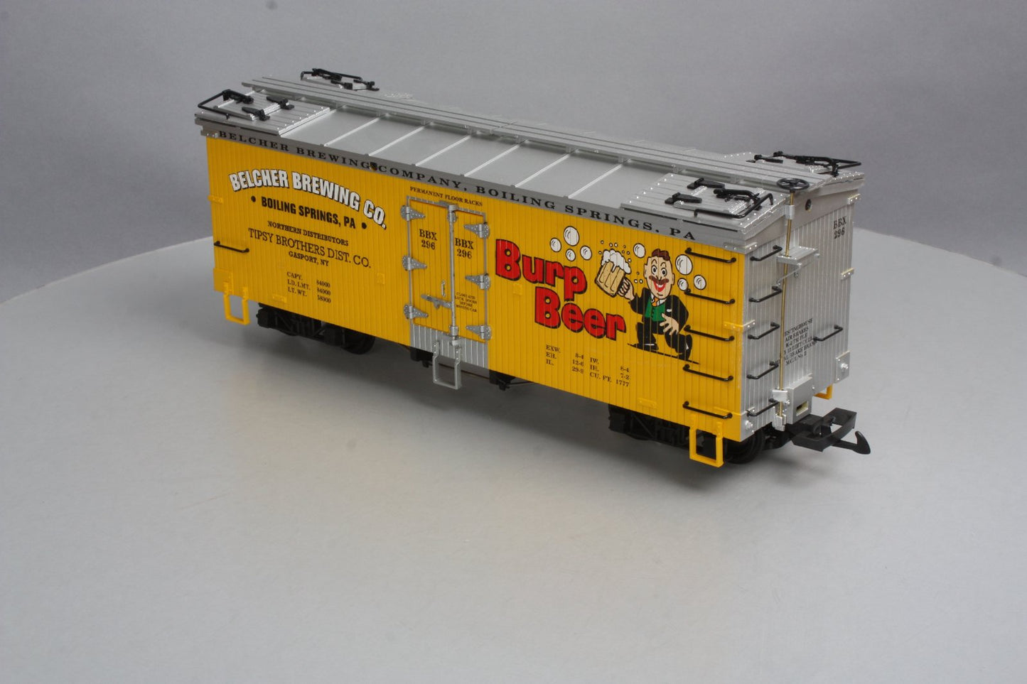 USA Trains R16407 G Scale Belcher Brewing Co. Refrigerator Car