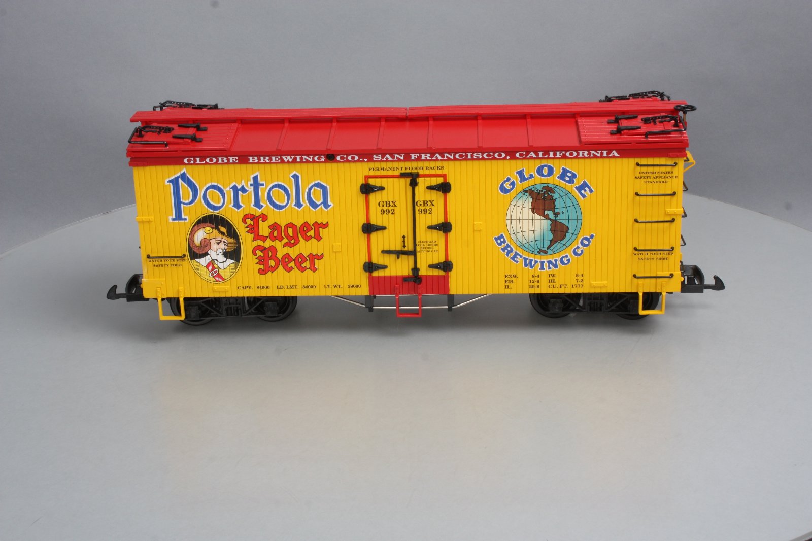 USA Trains 16439 G Scale Portola Lager Beer Refrigerator Car