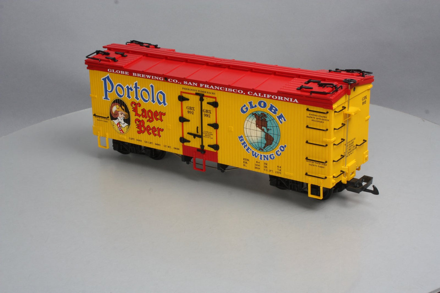 USA Trains 16439 G Scale Portola Lager Beer Refrigerator Car