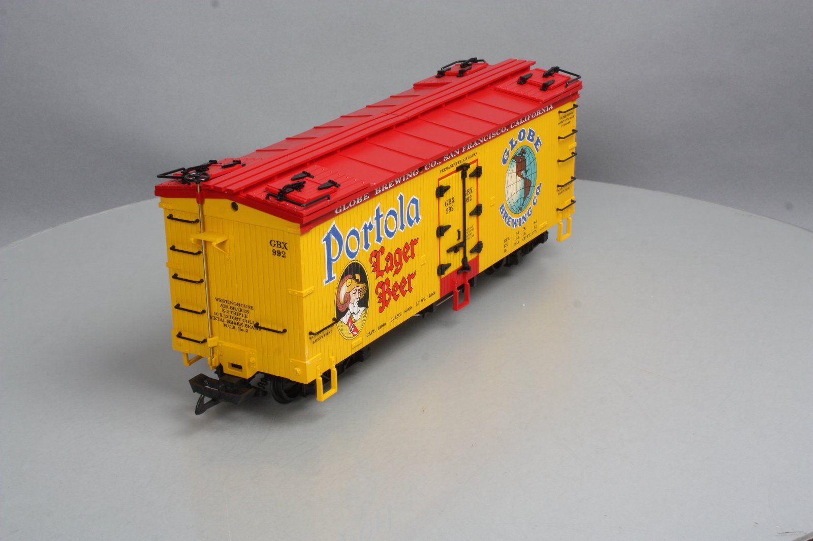 USA Trains 16439 G Scale Portola Lager Beer Refrigerator Car