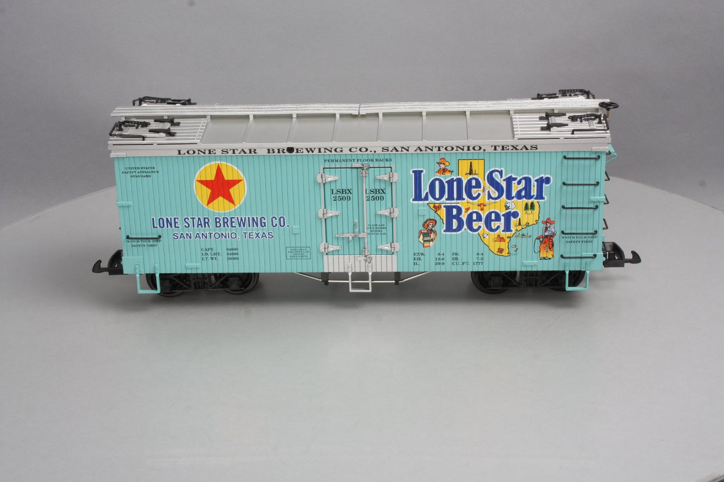 USA Trains R16436 G Scale Lone Star Beer Refrigerator Car