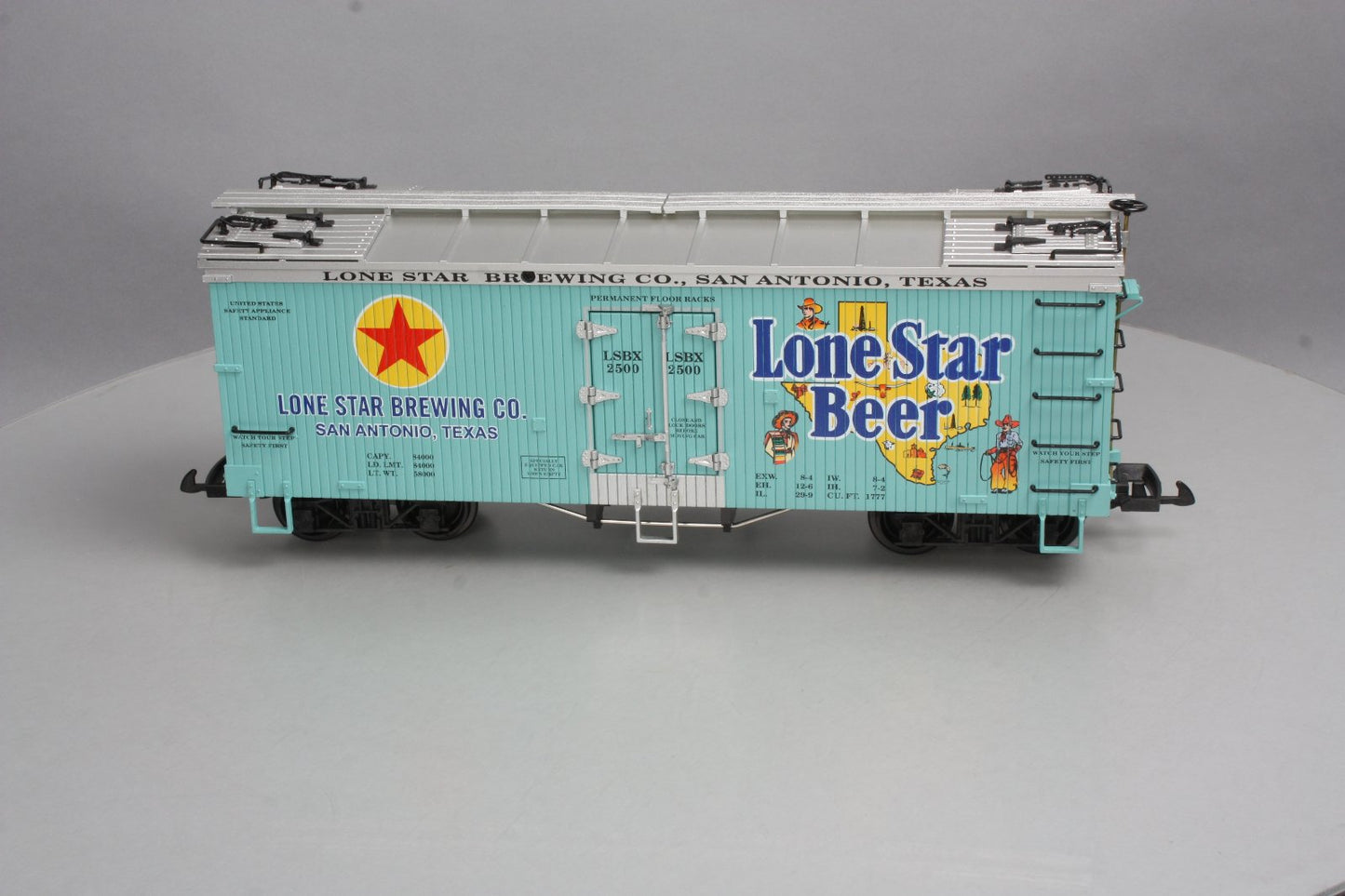 USA Trains R16436 G Scale Lone Star Beer Refrigerator Car